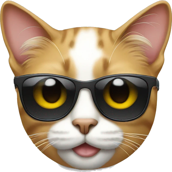 Cat with sunglasses emoji