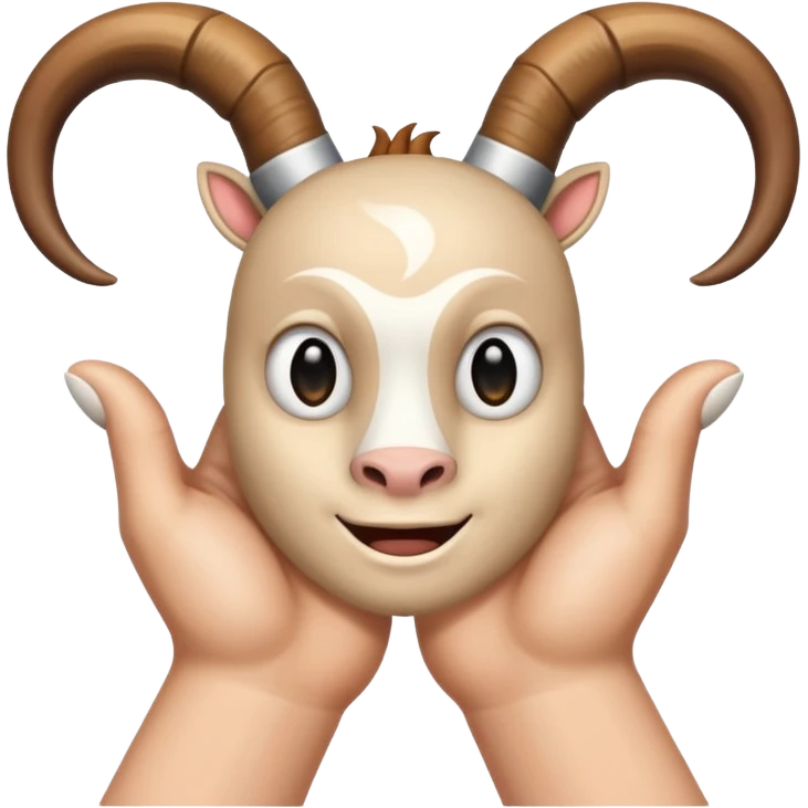 upside-down sign of the horns emoji