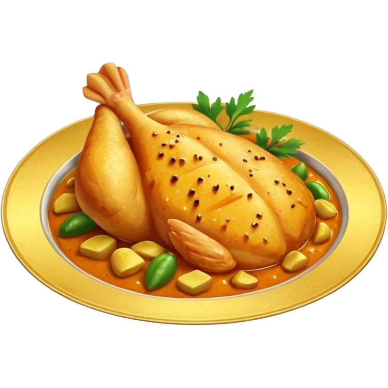 full chicken breast peace curry emoji