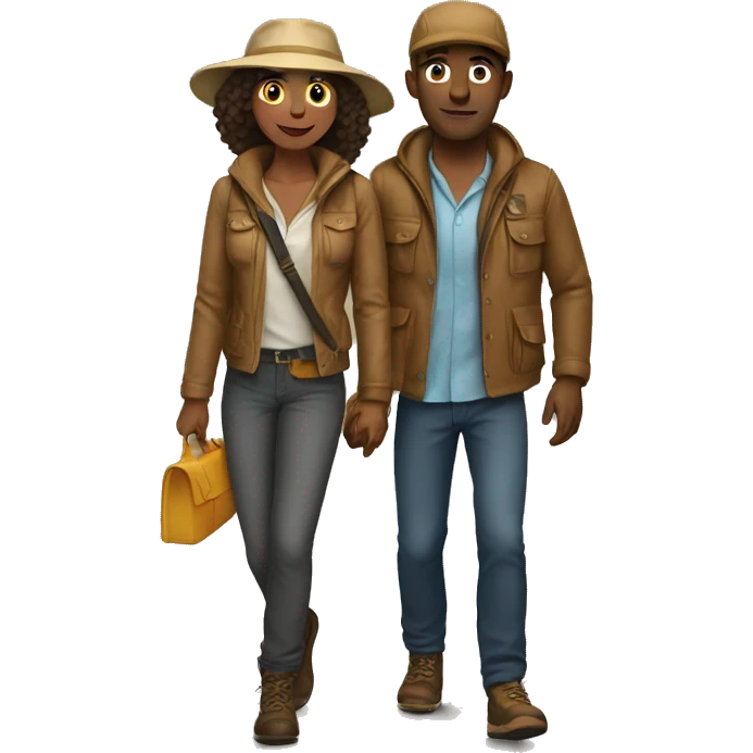 adventurous couple emoji