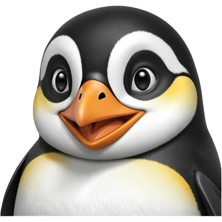 Penguin laughing emoji