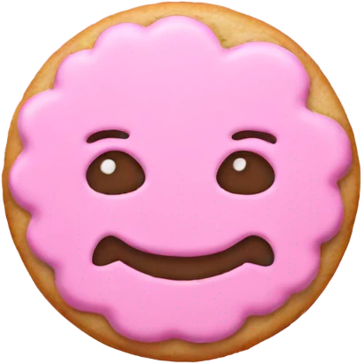 pink christmas cookie emoji