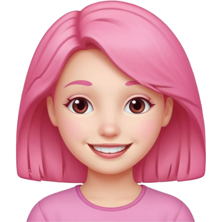 Pink girl emoji