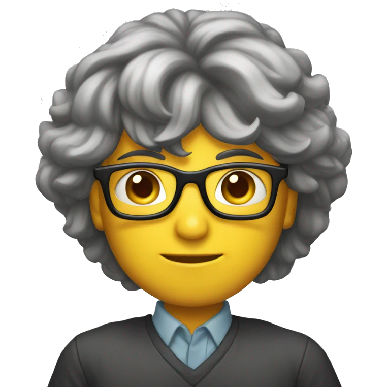 emarassed nerd hiding  emoji