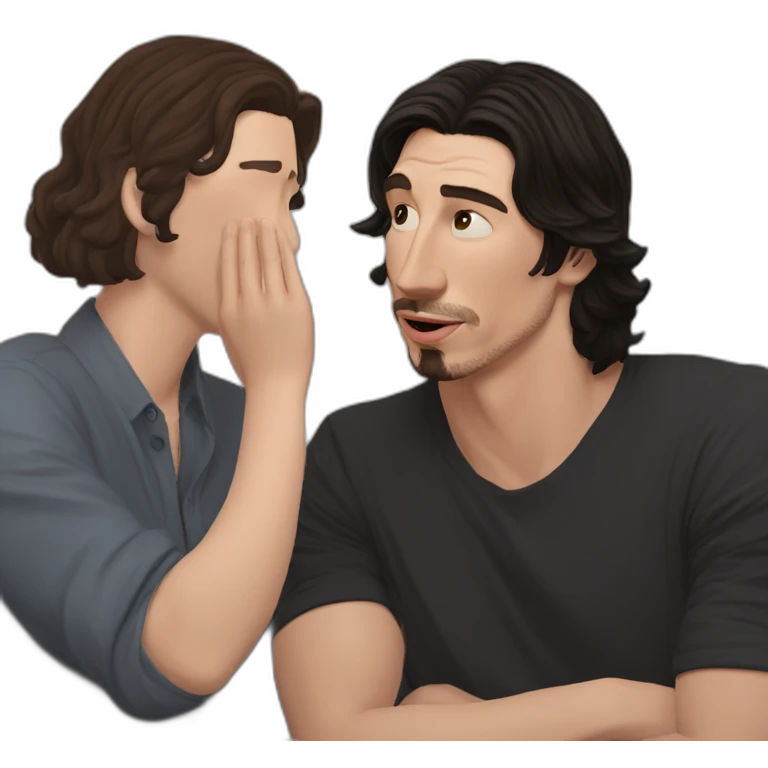 adam driver proposing to me but then finding out i'm a lesbian emoji