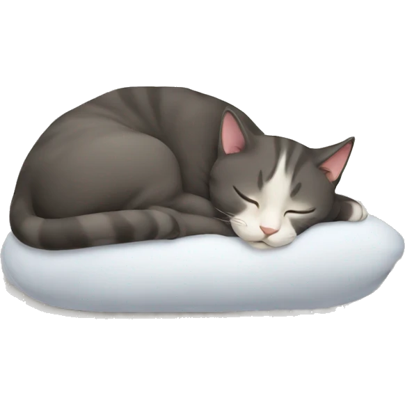 Cat sleeping  emoji