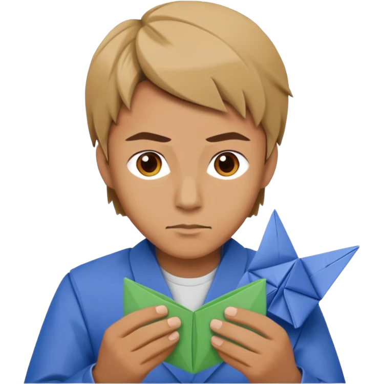 the man who does origami emoji