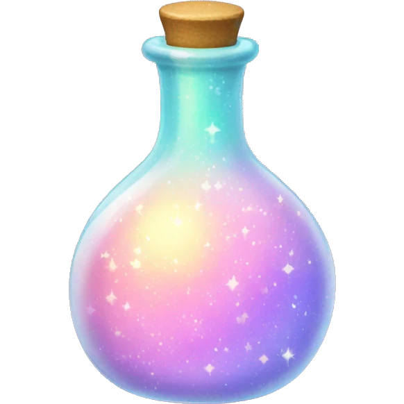 Sparkling pastel potion emoji