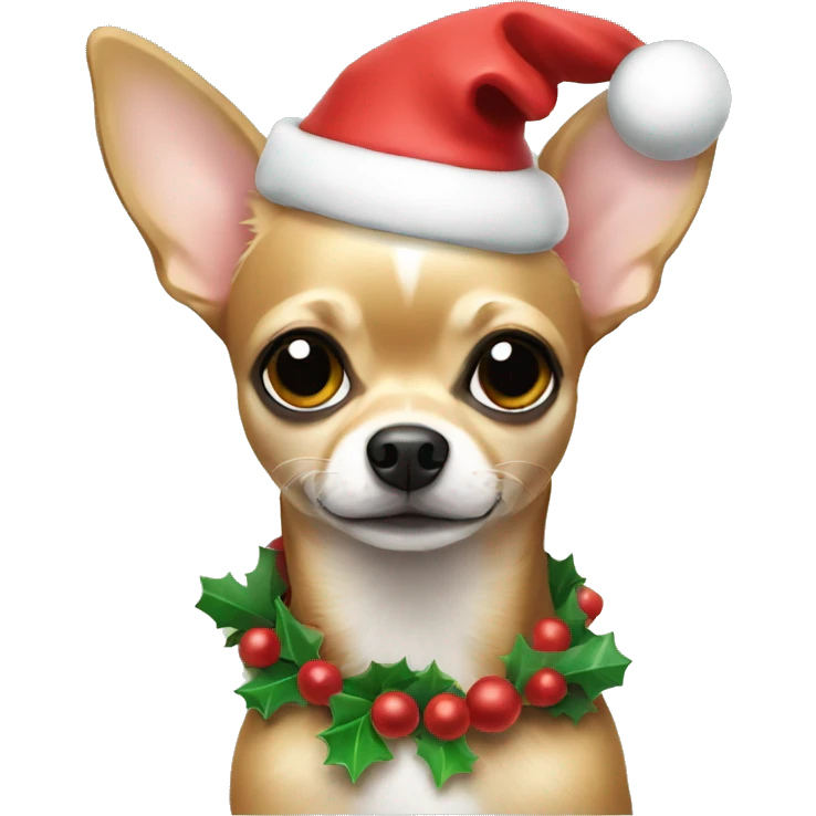 christmas chihuahua emoji