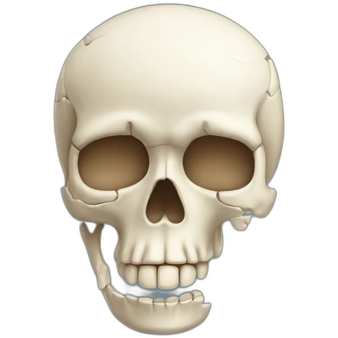 broken stereotypical bone emoji