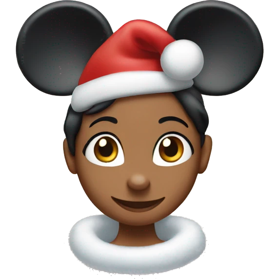 Minny mouse Christmas  emoji