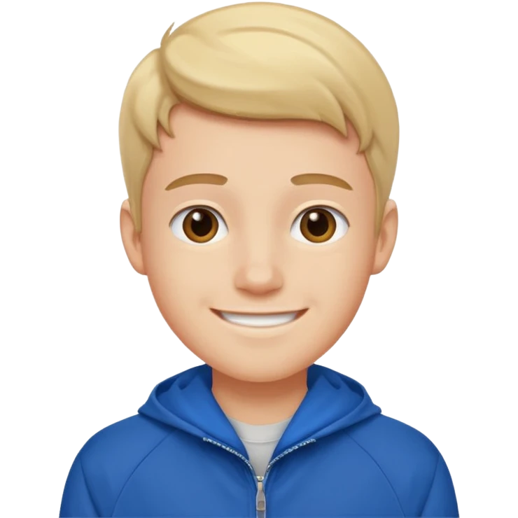 college boy with blue college jacket emoji