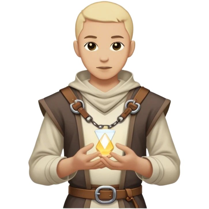 Outfit worn by a DnD themed character. basic low level clothes. clothes only above the waist emoji