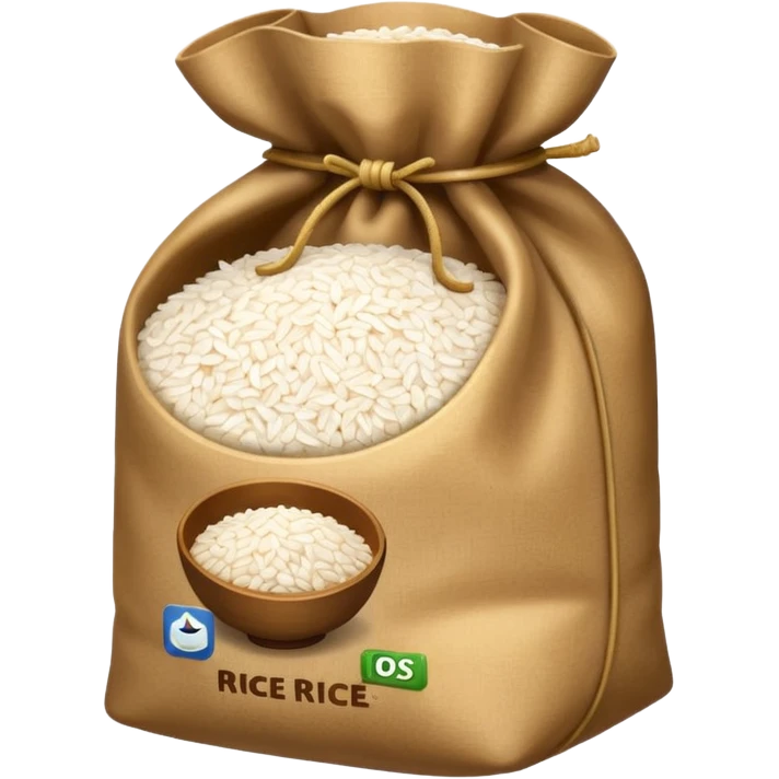 rice in a bag emoji