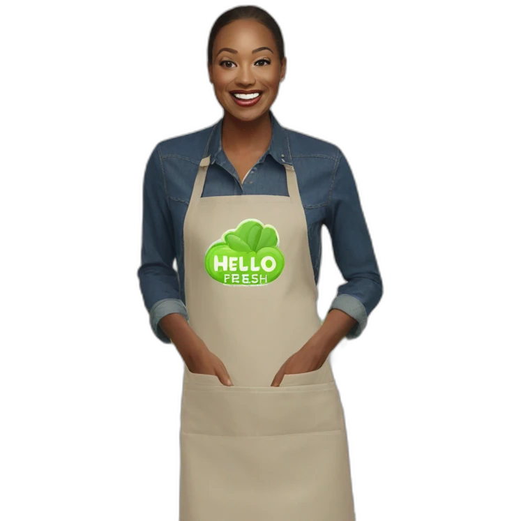 Hello fresh brand ambassador apron door to door  emoji