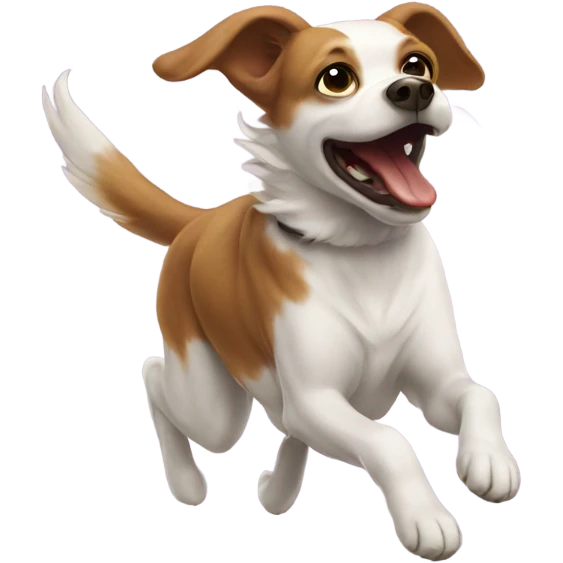 Flying dog emoji