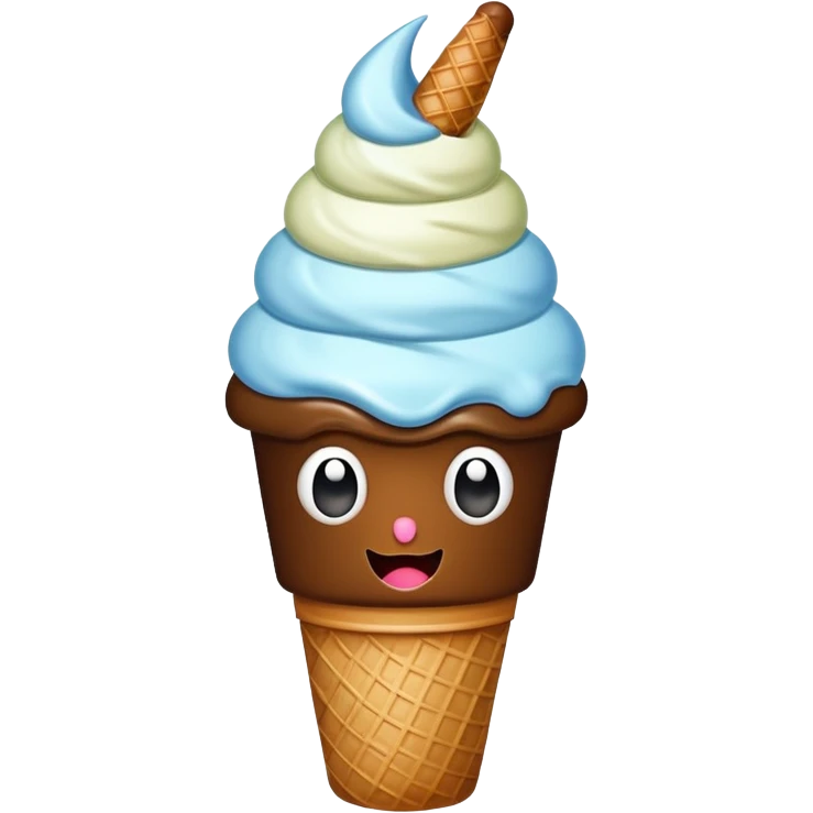 冰淇凌上面是大便 emoji