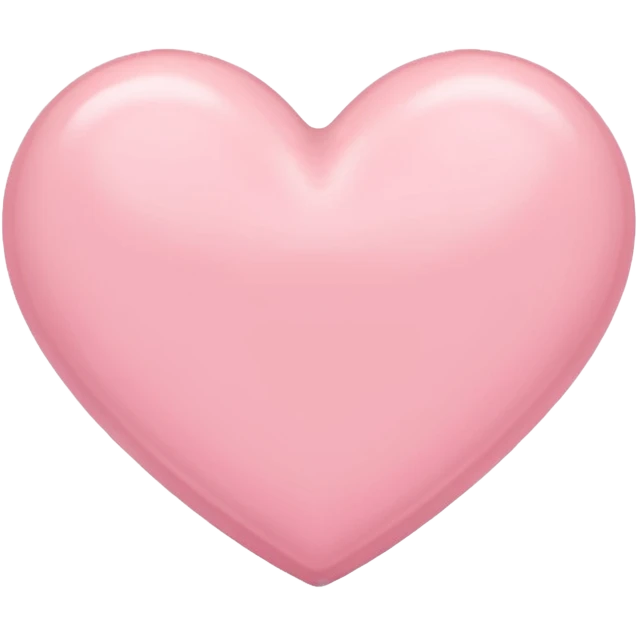 Pastel pink heart emoji