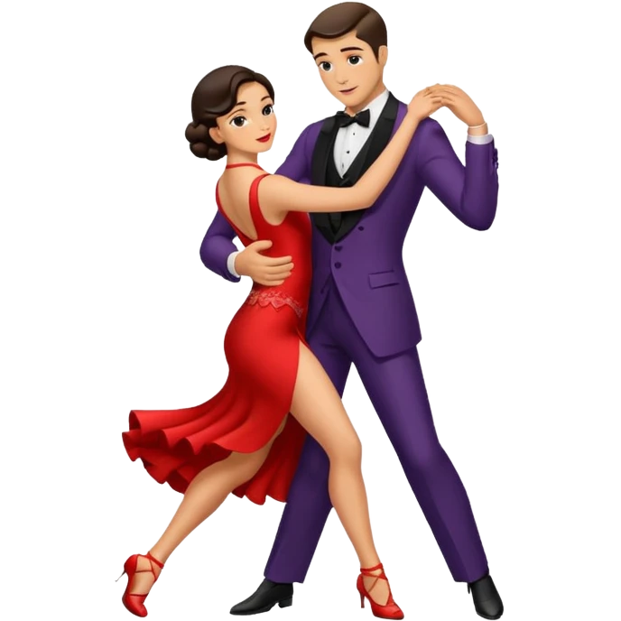 tango dancing man emoji - solo embrace emoji
