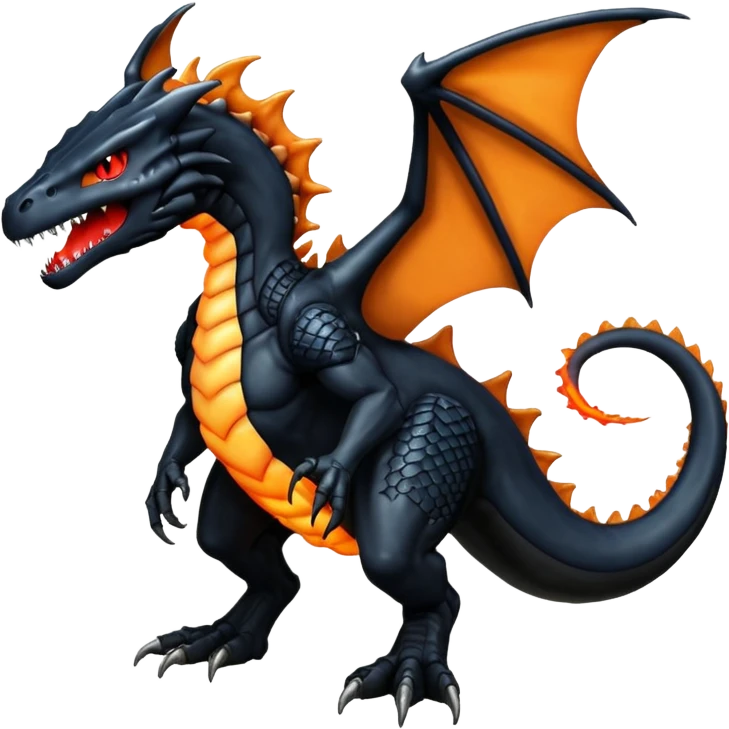  Magmatic Venom-Charizard-Xenomorph-hybrid-fantasy-creature (full body) emoji