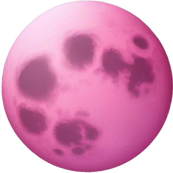 pink moon emoji