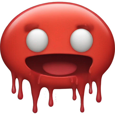 red color slime emoji