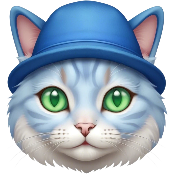 cat with a blue hat emoji