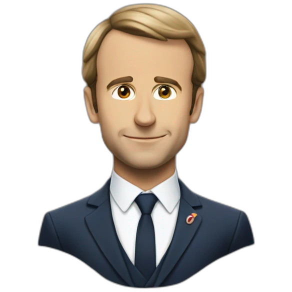 Macron dans un cercueil emoji