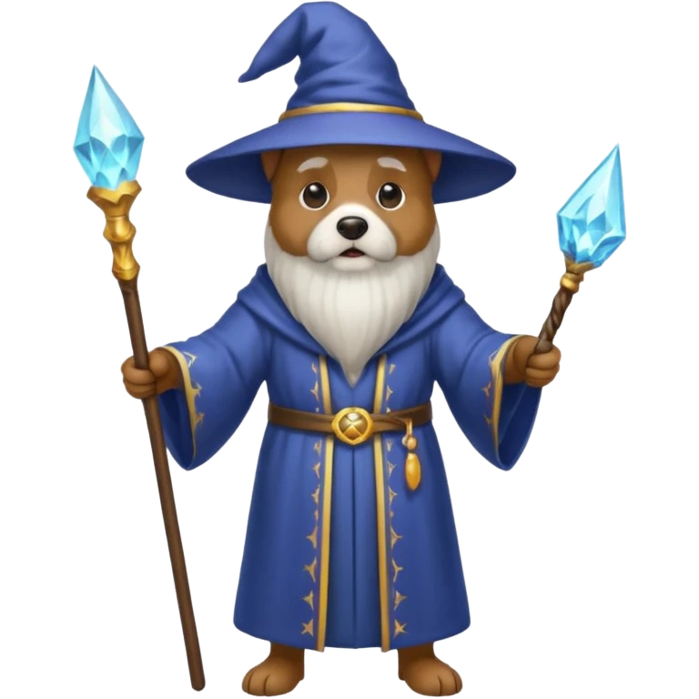 Dog wizard emoji