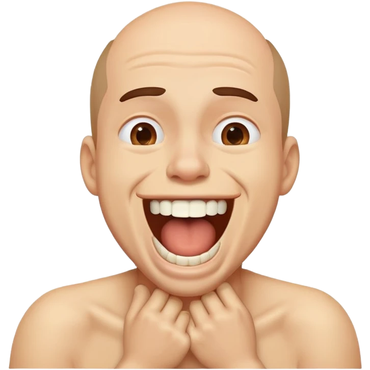 a man choking and laughing  emoji
