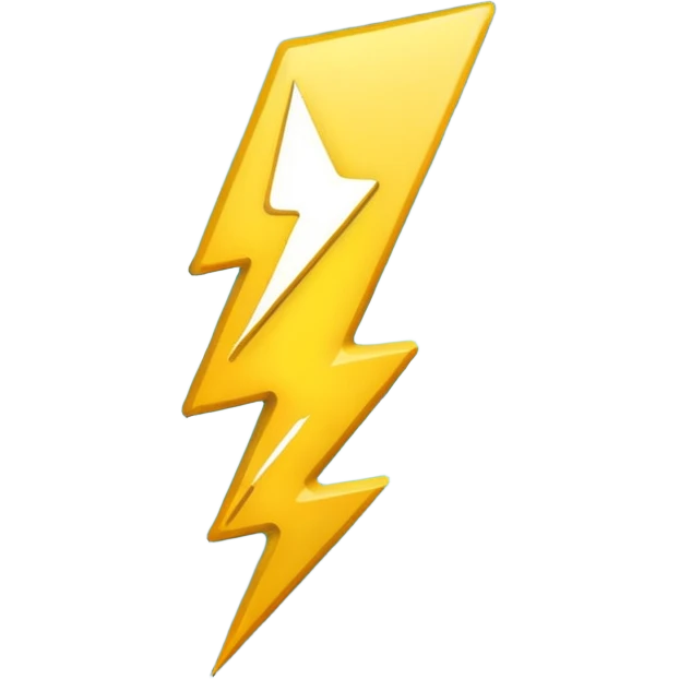 Lightning bolt exclamation mark emoji