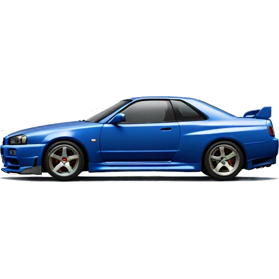 bayside blue nissan skyline r34 emoji