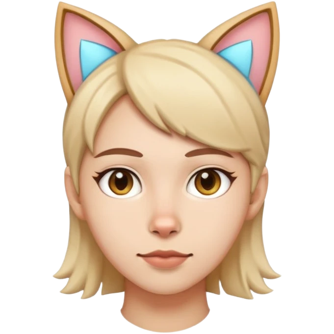 Человек с ушами кота emoji