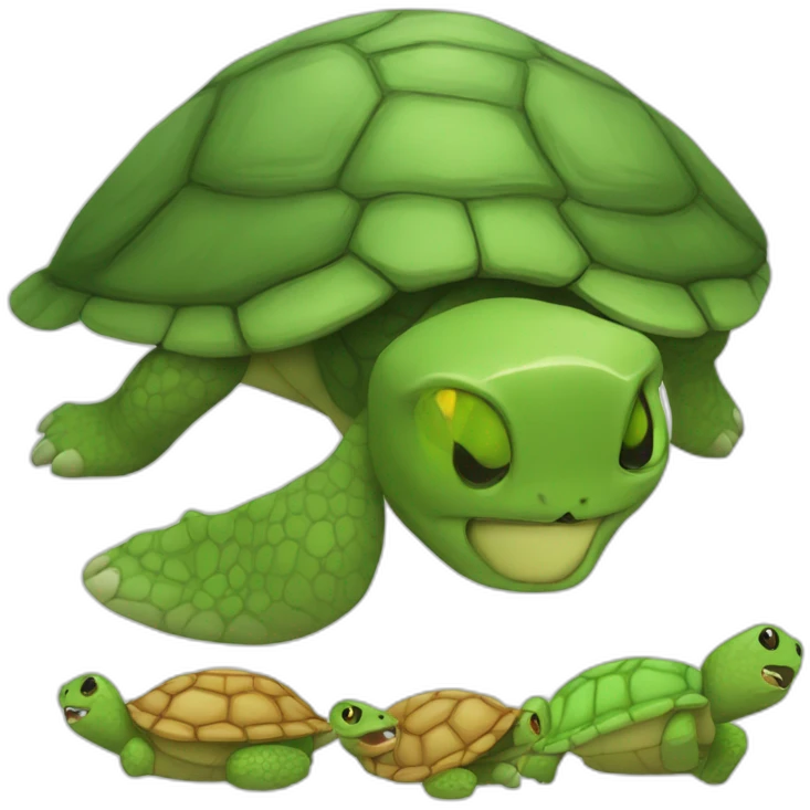 chat sur tortue emoji