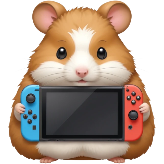 hamster playing Nintendo switch emoji