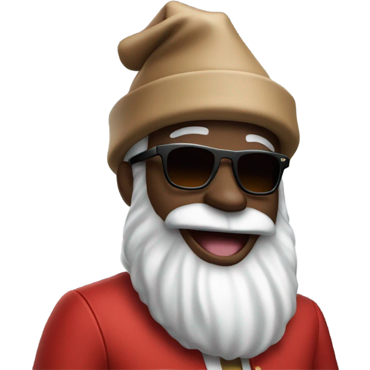 cool black santa  emoji
