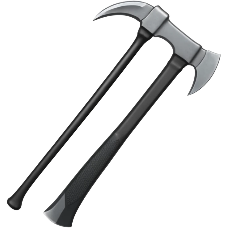 black metal climbing axe pointy curvy edges emoji
