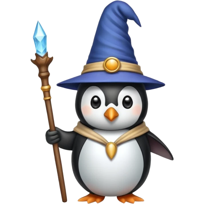 Penguin Wizard emoji