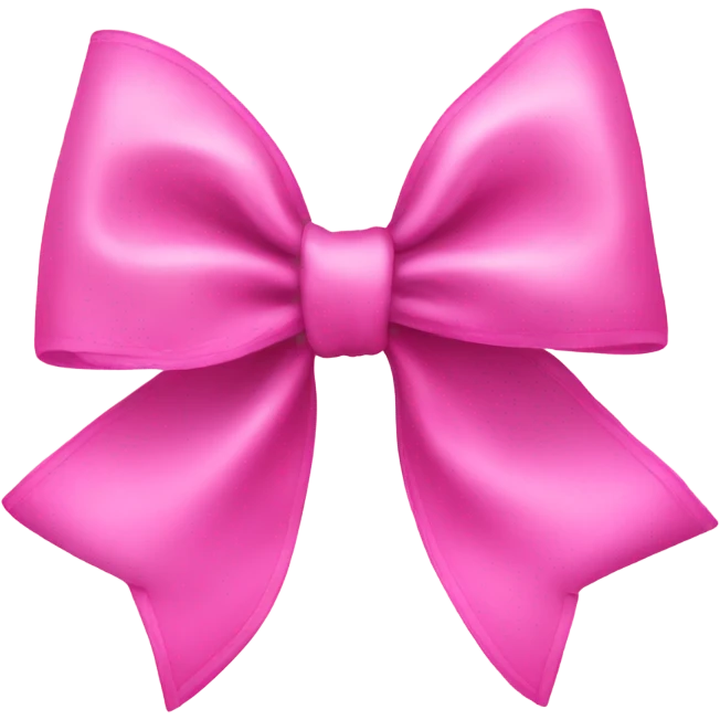 Pink coquette bow emoji