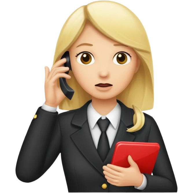 blonde referre calling time out emoji