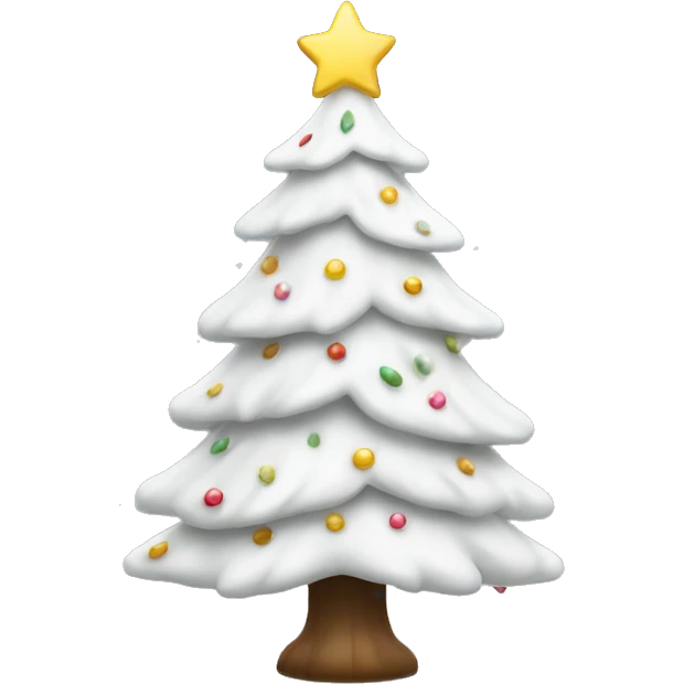 white christmas tree emoji