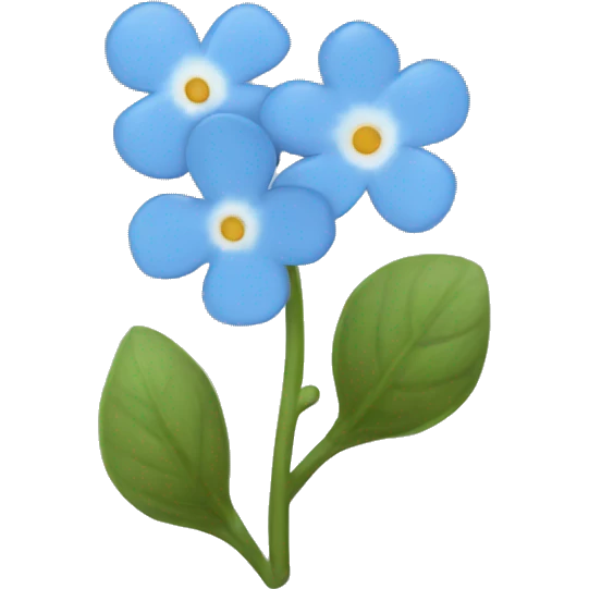 forget me not emoji