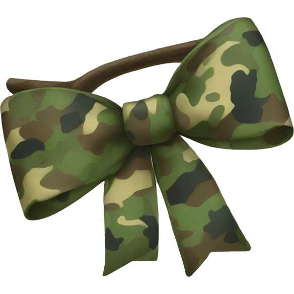 Camo bow emoji