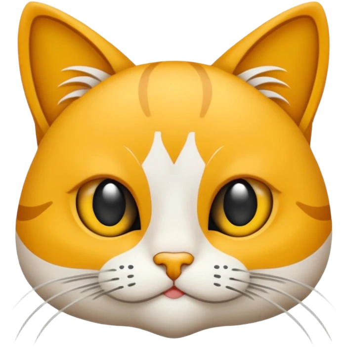 Tüylü ful beyaz Kedi emoji