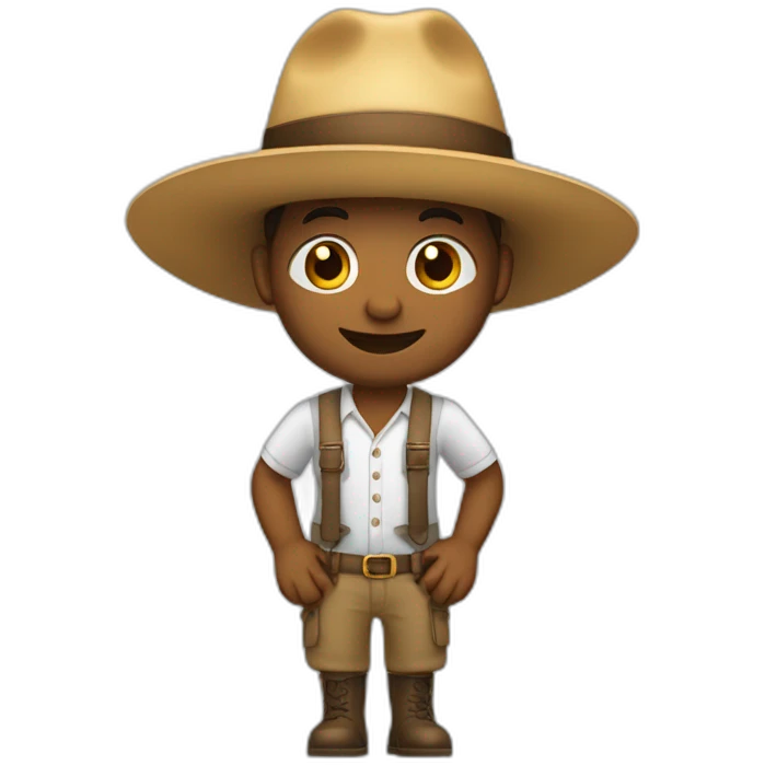 gaúcho com chapeu emoji