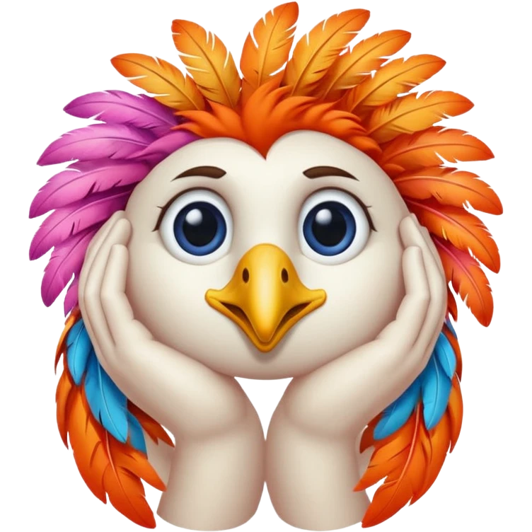 Un oiseau qui fait un facepalme emoji
