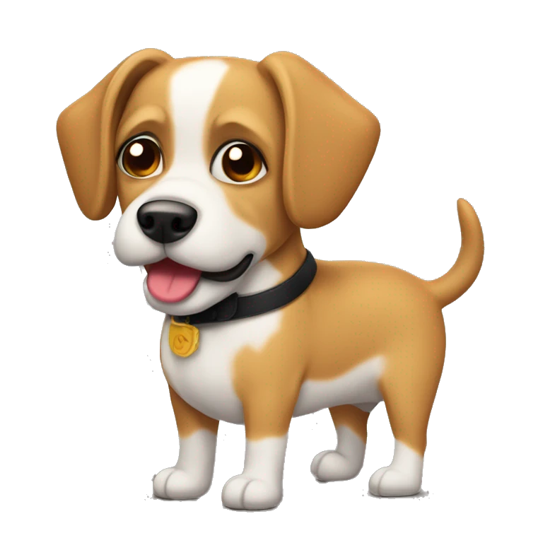 Perrito caliente con bigote  emoji