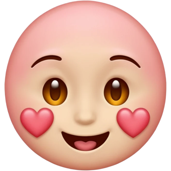 A single emoji that's feeling extreme happiness. Blushing and feeling in love. Grinning and smiling and making a kissy face. Something sweet and perfect to send to someone you love. Not a familiar love something deep and profound. Something unique. emoji