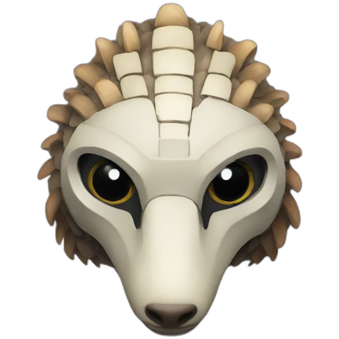 robot pangolin mask emoji