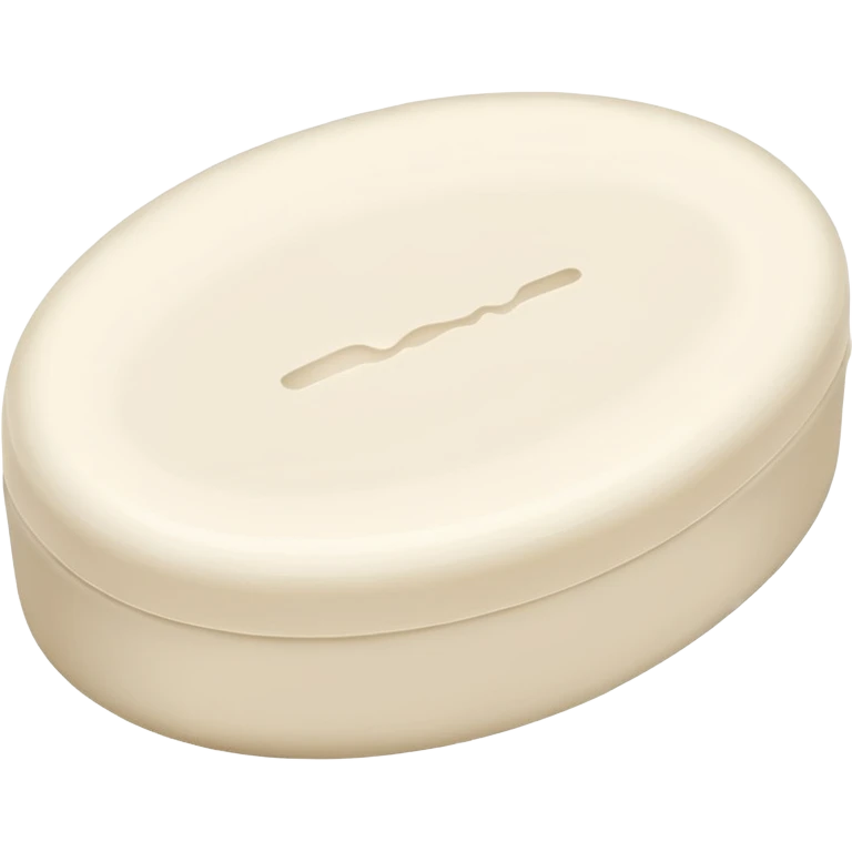 oval white soap emoji